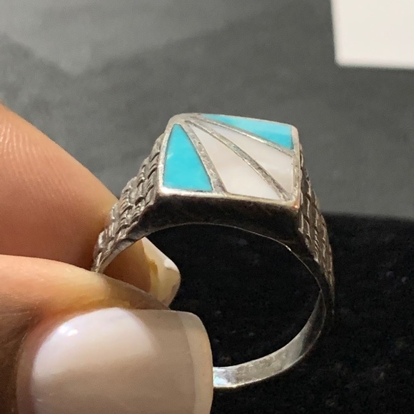 Sterling Silver Men’s Topaz Ring - Picture 5 of 10